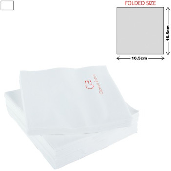 White Lunch Napkin 2Ply 33 X 33cm