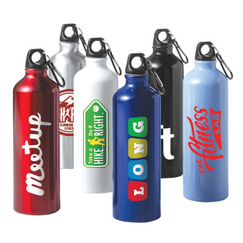 Aluminium Bottle With Carabiner 800ml