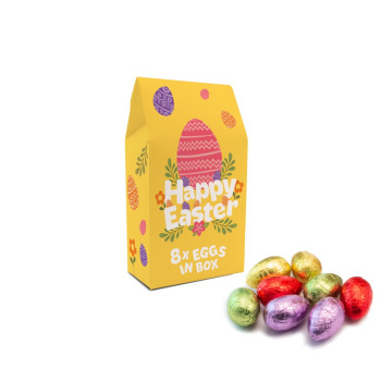 Easter Eco Hollow Chocolate Eggs x8