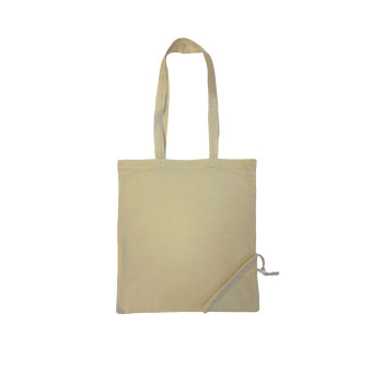 Natural Cotton Folding Shoppper