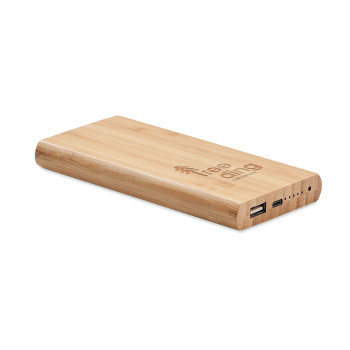 6000 Mah Bamboo Power Bank