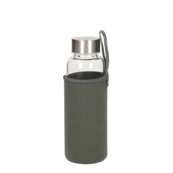 Ocean Glass Bottle With Sleeve 0.36L