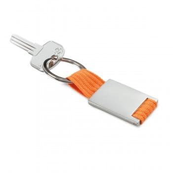 Metal rectangular keyring