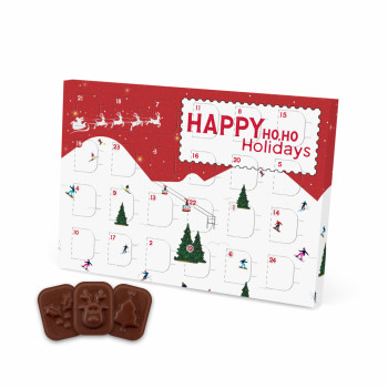 Mini Advent Calendar Vegan Dark Chocolate 71% Cocoa