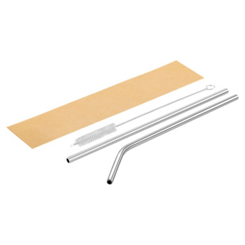 Reusable Metal Straw In Paper Sleeve