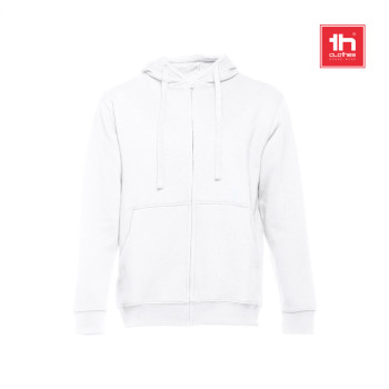 Amsterdam Men's Hooded Full Zipped Hoodie White