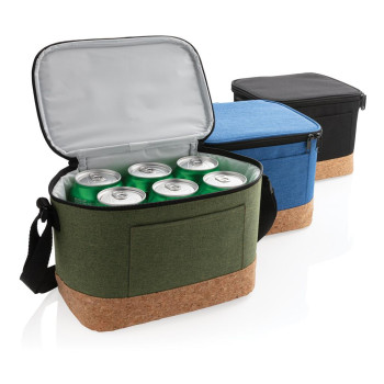 Two Tone Cooler Bag With Cork Detail