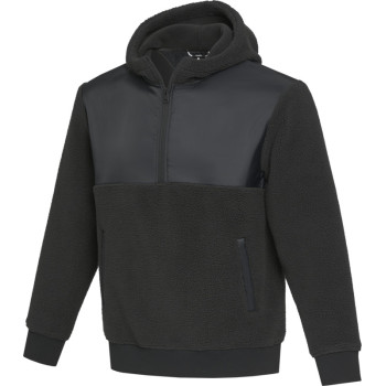 Evans Unisex Recycled Sherpa Fleece Solid Black