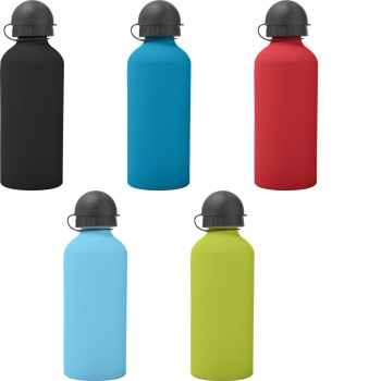 Aluminium single walled water bottle 600ml