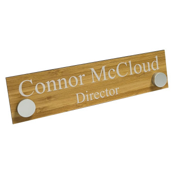 Wood Desk Nameplate