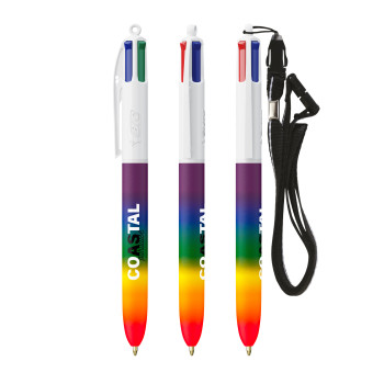 BIC 4 Colours Rainbow Decor + Lanyard Screen Printing