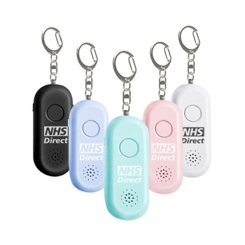 Rechargeable Personal Alarm Keyring with Torch