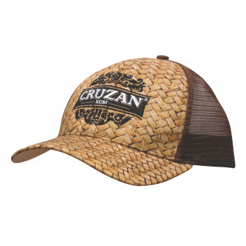 Cane Print Cap with Mesh Back