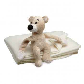 Fleece Blanket With Bear