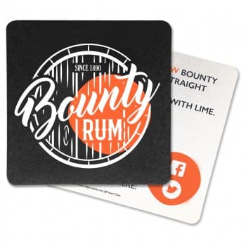 Paper Laminated Beermats: 1 Side