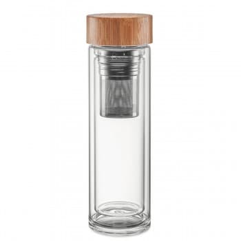 Double Wall Glass Bottle 400ml