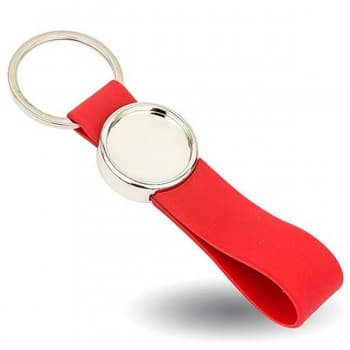 Metal Keyring with Silicone Loop