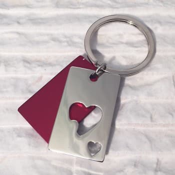 Burning Heart Keyring