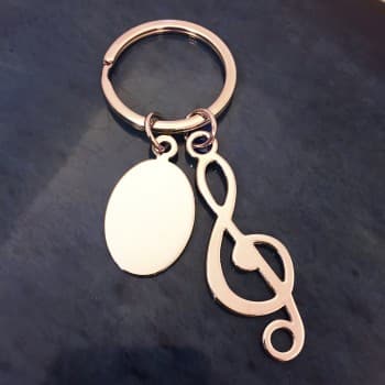 Treble Clef Keyring