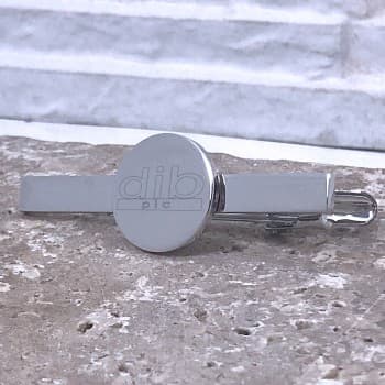 Engraved Tie Slide - Round