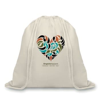 Organic Cotton Drawstring Bag 105gr/m²