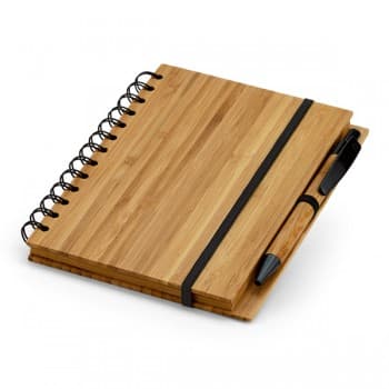 Dickens A5 B6 Spiral Notebook In Bamboo With Recycled Paper