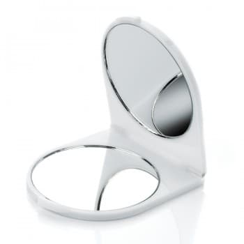 White Plastic Compact Mirror