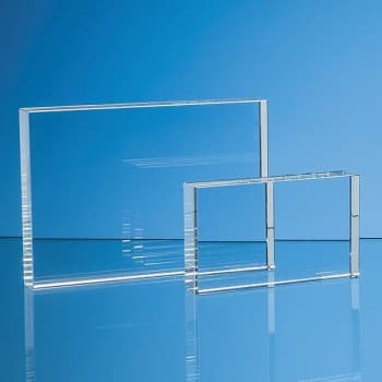 7.5cm x 12.5cm Optical Crystal Rectangle Award, H or V