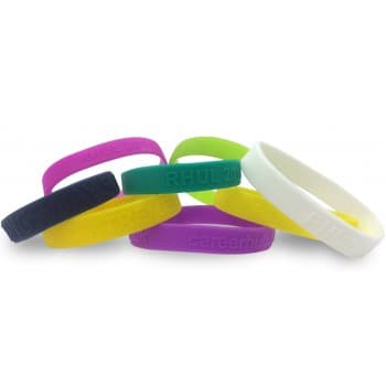 Single Colour Wristband - Embossed/Raised