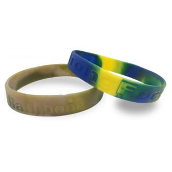 Multi Colour Wristband - Debossed/Sunken In