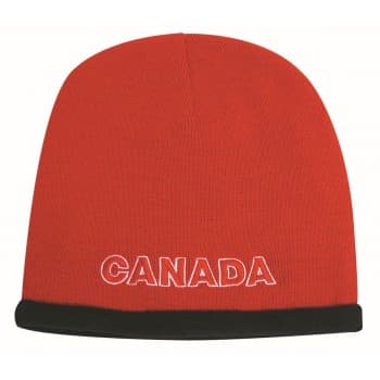 Roll Down Acrylic & Polar Fleece Beanie - Toque