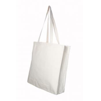 Promotional 8oz  Natural Canvass Shopper with Full Gussett